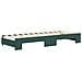 Divano Letto Estraibile Cassetti Verde Scuro 80x200cm Velluto - Foto miniatura 5