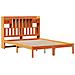 Letto Libreria senza Materasso Marrone Cera 140x190 cm in Pino - Foto miniatura 3