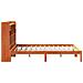 Letto Libreria senza Materasso Marrone Cera 140x190 cm in Pino - Foto miniatura 7
