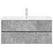 Set Mobili da Bagno 2 pz Grigio Cemento in Legno Multistrato - Foto miniatura 4