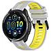 Cinturino Per Orologio In Silicone Grigio Giallo Per Garmin Forerunner 965 - Foto miniatura 2