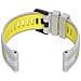 Cinturino Per Orologio In Silicone Grigio Giallo Per Garmin Forerunner 965 - Foto miniatura 3