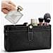Organizzatore Da Viaggio Multifunzionale In Vera Pelle - Pochette Porta Passaporto Nera - Foto miniatura 5