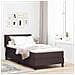 Letto box spring con materasso Marrone Scuro 90 x 200 cm - Foto miniatura 2
