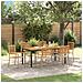 Set da Pranzo per Giardino 7 pcs Beige 180 x 90 x 75 cm - Foto miniatura 2