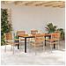 Set da Pranzo per Giardino 7 pcs Beige 180 x 90 x 75 cm - Foto miniatura 4