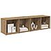 Set mobile TV 2 pcs Rovere artigianale Legno multistrato - Foto miniatura 3