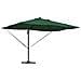 Parasol Roma a braccio Verde e Nero 352 x 251 x 265 cm - Foto miniatura 1