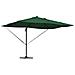 Parasol Roma a braccio Verde e Nero 352 x 251 x 265 cm - Foto miniatura 3
