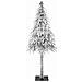 Albero di Natale con 300 LED Bianco 180 cm PE e Acciaio - Foto miniatura 5