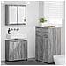 Set di mobili per il bagno con cassetto 3 pcs Grigio Sonoma - Foto miniatura 2