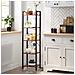 Libreria Rustic Brown con 5 ripiani, stile loft - LLS100B01 - Foto miniatura 3