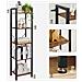 Libreria Rustic Brown con 5 ripiani, stile loft - LLS100B01 - Foto miniatura 4