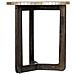 Tavolino Ausiliario In Legno E Capiz Bianco D40x45h Cm - Foto miniatura 2