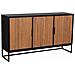 Credenza 3 Ante In Legno E Metallo 160x41,5x90h Cm - Foto miniatura 1