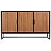 Credenza 3 Ante In Legno E Metallo 160x41,5x90h Cm - Foto miniatura 2