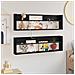 Scaffale per riviste 2 pcs Rovere Nero 100 x 12 x 30 cm - Foto miniatura 4