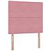 Letto con contenitore e materasso Rosa 90 x 200 cm Velluto - Foto miniatura 9