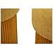Set 2 Pouf Contenitore Aspen In Poliestere Senape Ø42x44 E Ø35x37 Cm - Foto miniatura 3