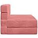 Divano Letto Pieghevole Rosa 70 x 72 x 60 cm Tessuto - Foto miniatura 4