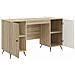 Scrivania Rovere Sonoma 142,5 x 50 x 75 cm Legno ingegnerizzato - Foto miniatura 3