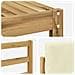 Set divani 9 pcs Bianco e Crema Legno di Acacia Massello - Foto miniatura 6