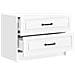 Armadio da Notte con cassetto Bianco Lucido 62 x 34,5 x 44,5 cm - Foto miniatura 3