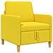Divano con Storage Giallo Chiaro 72 x 78 x 87 cm Poliestere - Foto miniatura 1