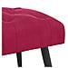 Panchina con bottoni imbottiti Rosso Vino 110 x 40 x 46 cm - Foto miniatura 4
