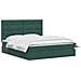 Letto con contenitore e materasso Verde Scuro 180 x 200 cm - Foto miniatura 3