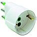 Adattatore semplice spina italiana 2P+T 16A S17 presa italiana / tedesca 2P+T 16A P30  - Foto miniatura 4