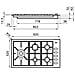 Piano Cottura 7257 032 a Gas 5 Fuochi Gas Colore Inox - Foto miniatura 2