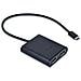 USB-C 3.1 Dual 4K DP Adattatore Grafico 3840 x 2160 Pixel - Nero - Foto miniatura 1