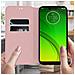 Custodia Motorola Moto G7 Power Portacarte Funzione Supporto Rosa Gold - Foto miniatura 3
