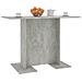 Tavolo da Pranzo Grigio Cemento 110x60x75 cm Legno Multistrato - Foto miniatura 5