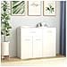 Credenza Bianca 88x30x70 cm in Legno Multistrato - Foto miniatura 1