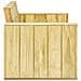 Panchina da Giardino 179 cm in Legno di Pino Impregnato - Foto miniatura 2