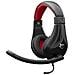 Cuffie Gaming Con Microfono Serval Nero Rosso Gh2040 - Foto miniatura 1