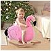 Fenicottero Dondolo In Legno E Peluche Rosa - Foto miniatura 5