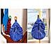 Giocattolo Del Sacchetto Di Immagazzinaggio I Bambini Giocano Mat 60 Pollici (150 Cm) Pieghevole Bambino Bambini Tappeto Portatile Giocattolo Del Bambino Organizzatore (blu)  - Foto miniatura 2