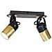 Faretto Wilson Black - Lampada - Da Soffitto, Parete - Nero, Oro In Metallo, 35 X 14 X 15 Cm, 2 X Gu10, Max 25w - Foto miniatura 1
