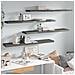 Scaffali A Parete 4 Pz Grigio Lucido 120x23,5x3,8 Cm In Mdf - Foto miniatura 1