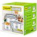 Mr-3512-6m Batterie De Cuisine Induction Acier Inoxydable 6 Pcs 3 Couvercles Verre Trempé Argento - Foto miniatura 4