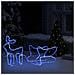 Renne e Slitta Decorazione Natalizia per Esterni 252 LED - Foto miniatura 3