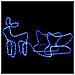 Renne e Slitta Decorazione Natalizia per Esterni 252 LED - Foto miniatura 1