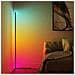Lampada Da Terra A Led Angolare Con Cambio Colore Rgb Nero - Foto miniatura 6