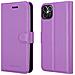 Custodia Compatibile Con Apple Iphone 12 (6,1"" Zoll) In Violetta Ametista - Coperchio Protettiva Con Chiusura Magnetica, Funzione Stand E Tasca Per Le Carte - Foto miniatura 8