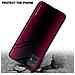 Custodia Compatibile Con Samsung Galaxy A51 4g / M40s - Ottica A Strisce In Cremisi Rosa - Coperchio Protettivo In Vetro Temperato E Silicone Tpu - Foto miniatura 4
