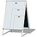 Kundenstopper Standard 47 X 96 X 67 Cm (b X H X T) Din A2 Aluminium Silber - Foto miniatura 1