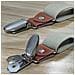 Bretella Elastica Con 4 Clip Khaki - Foto miniatura 4